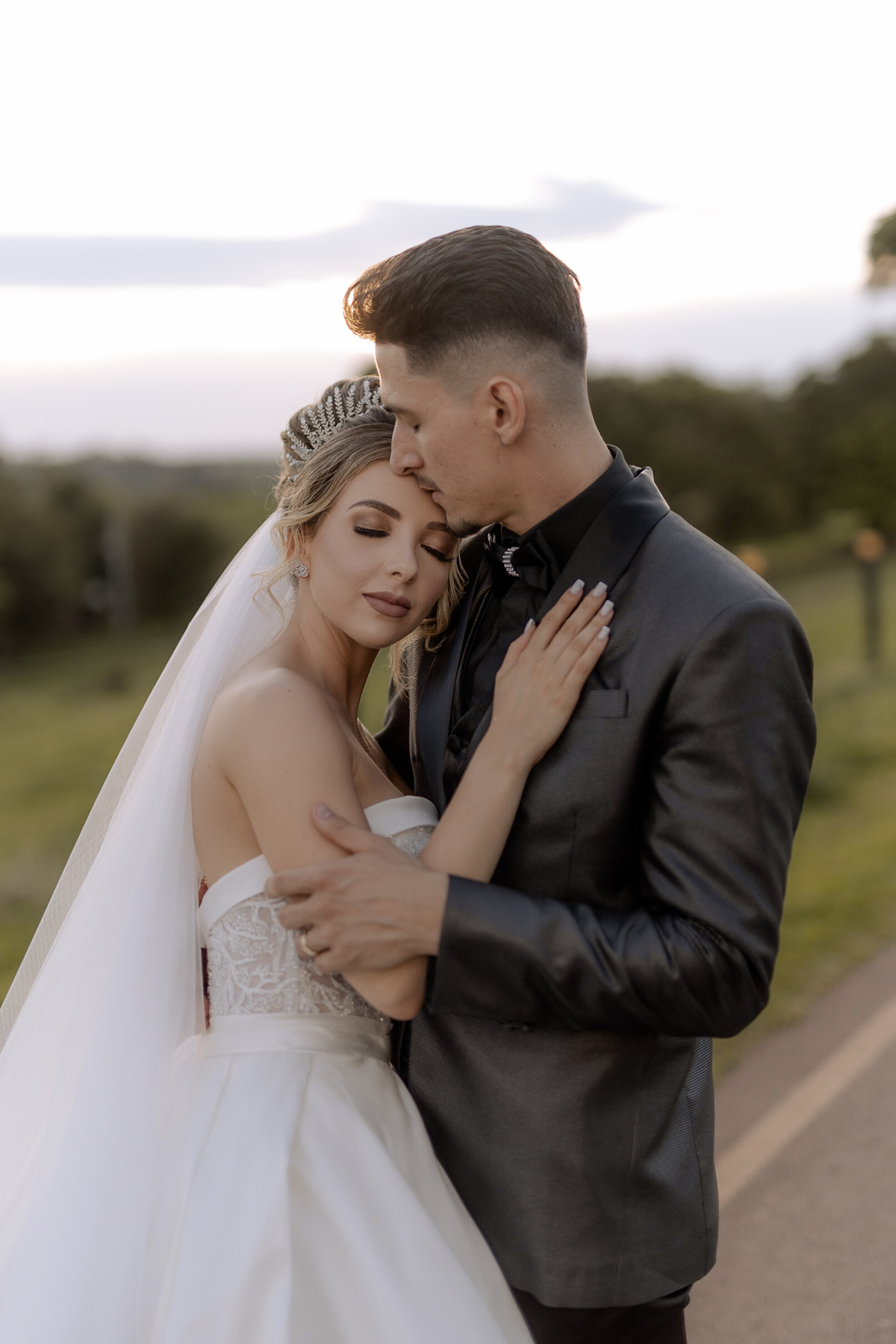 Noivos em ensaio pós cerimônia