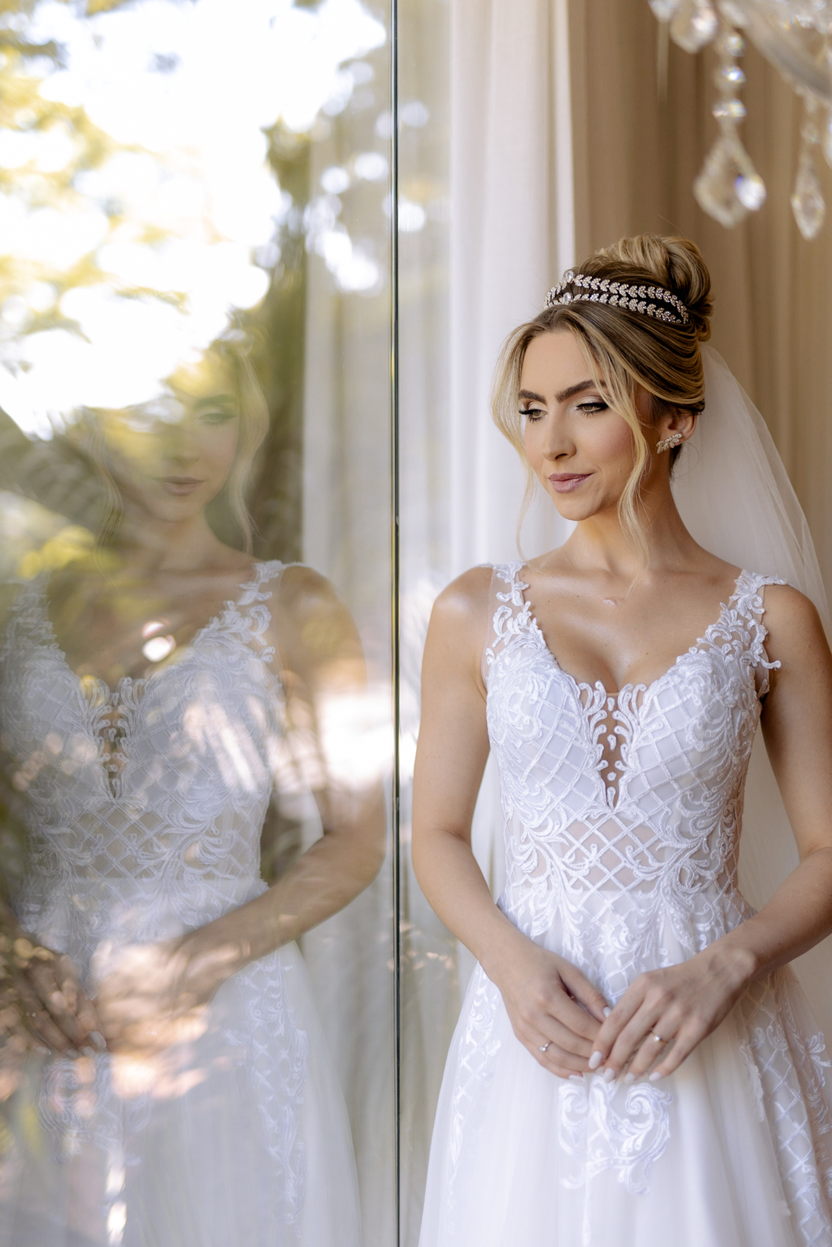 Inspiração de foto para noivas com luz natural