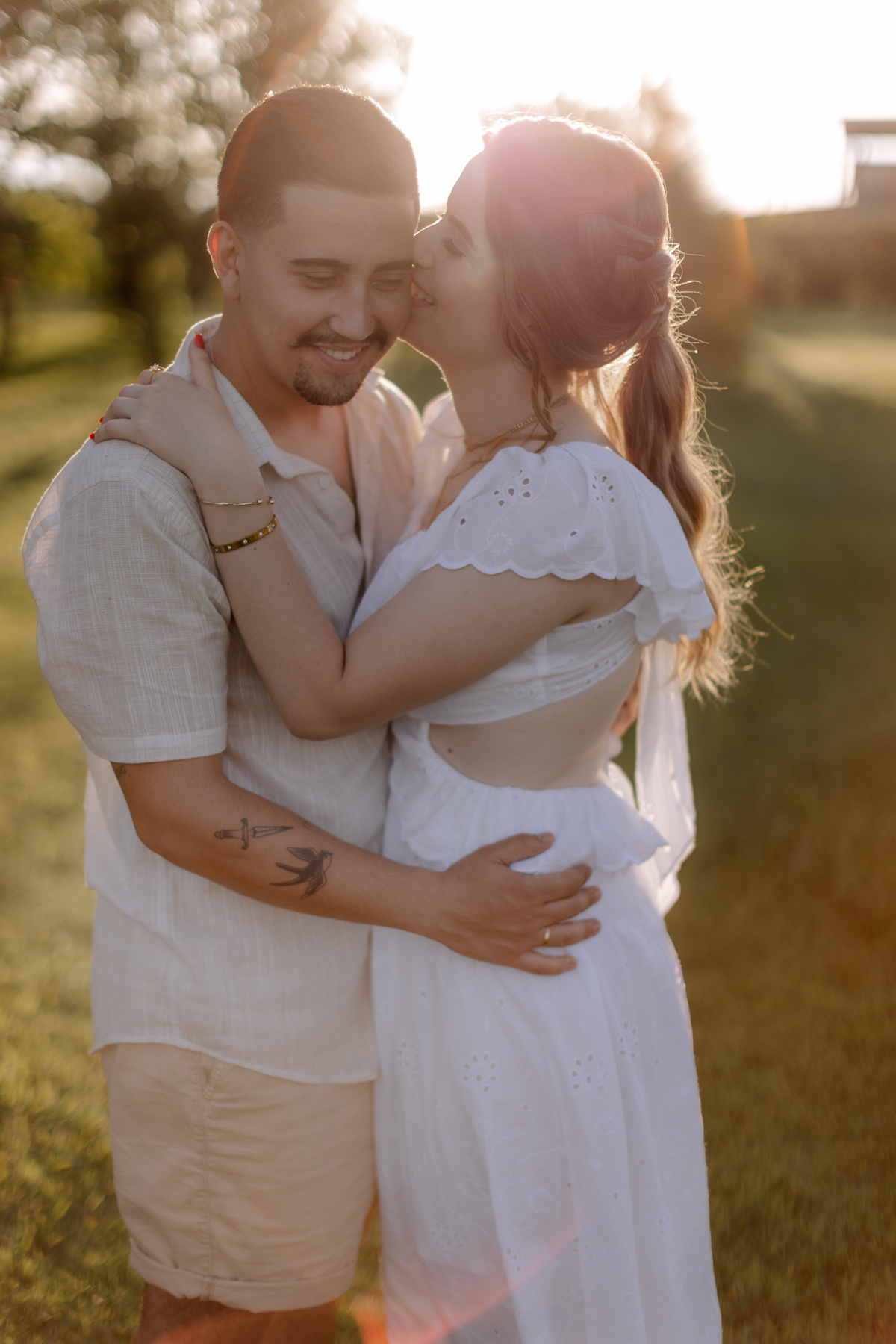 Ensaio de casal no por do sol