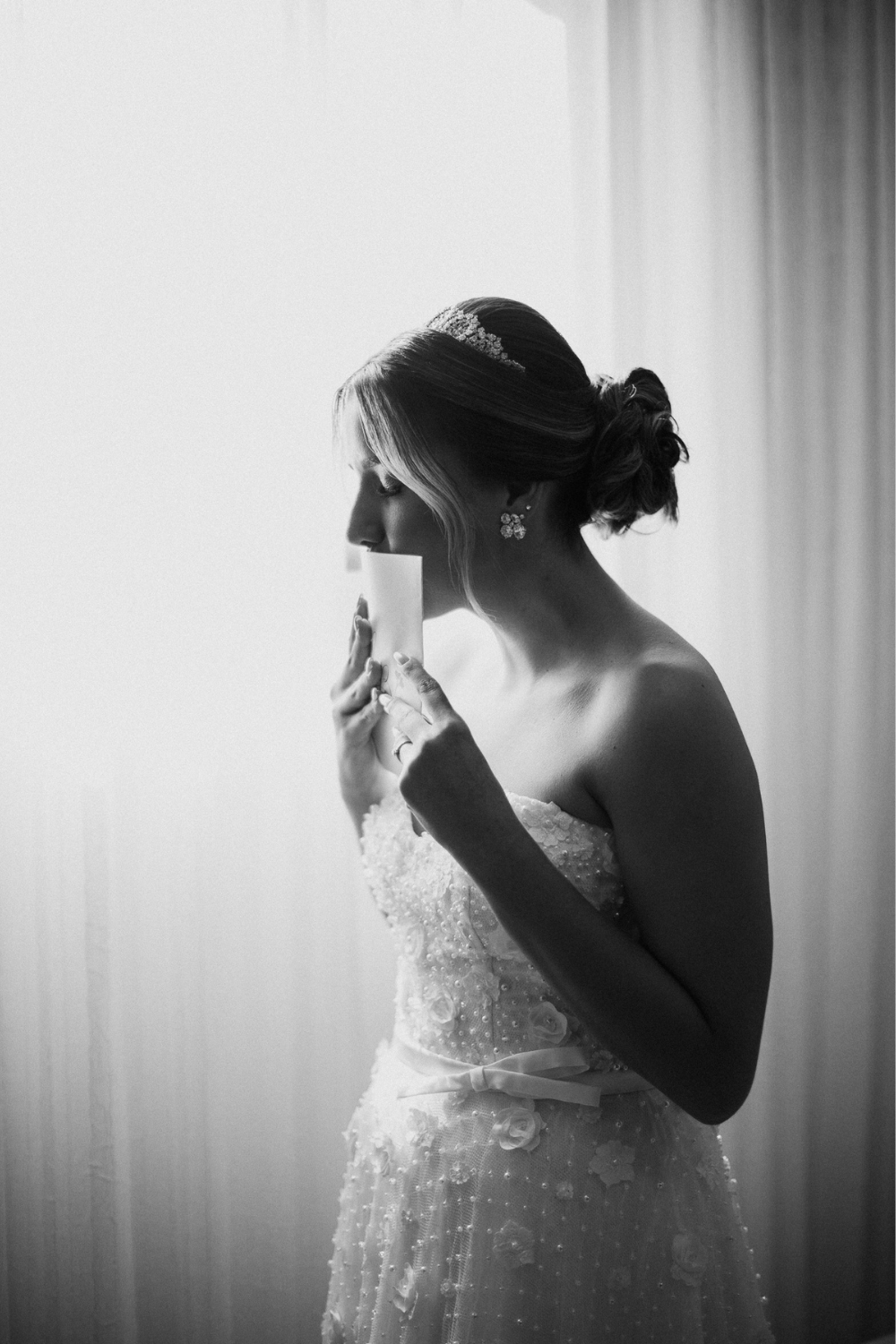 Inspiração de foto para noiva em making of