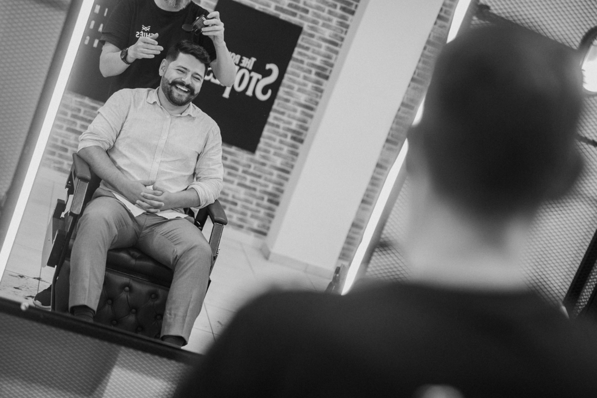 Inspiração de making of no barbeiro