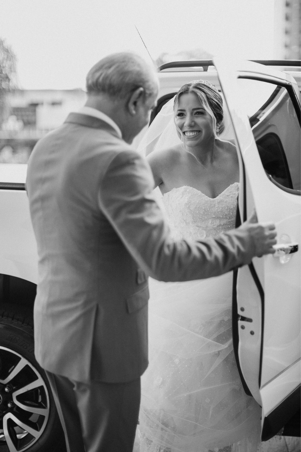 Encontro da noiva com seu pai 