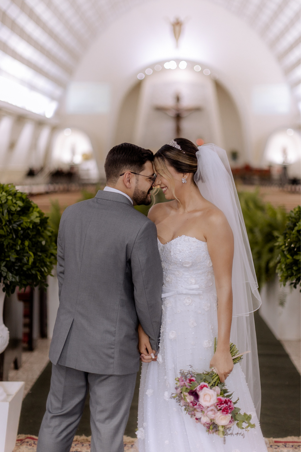 Ensaio pós cerimonia na igreja 