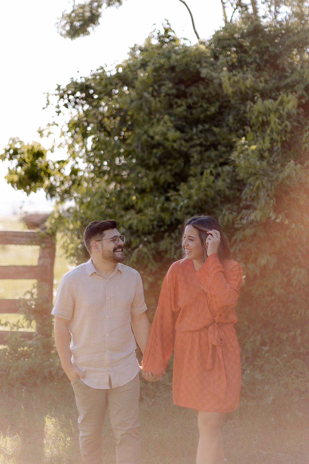 Ensaio de casal em chácara 