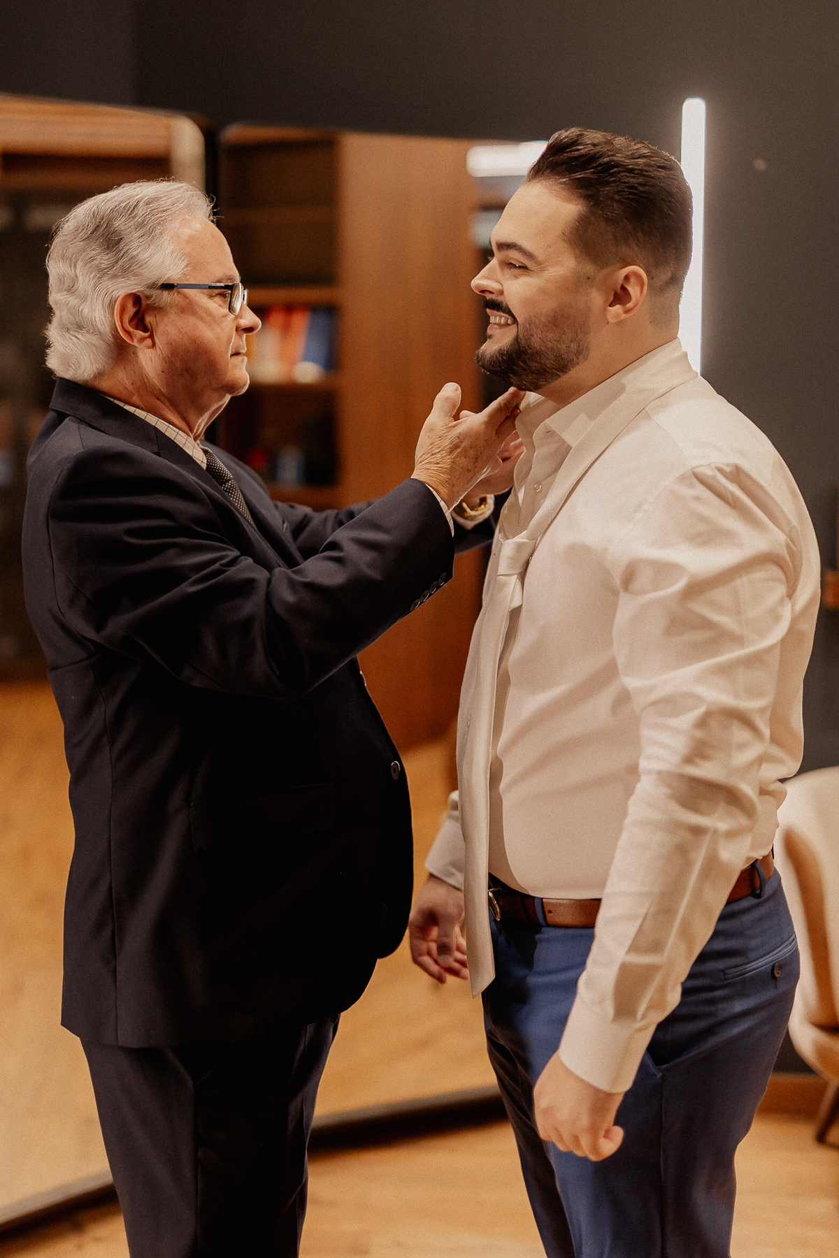 making of do noivo com seu pai 