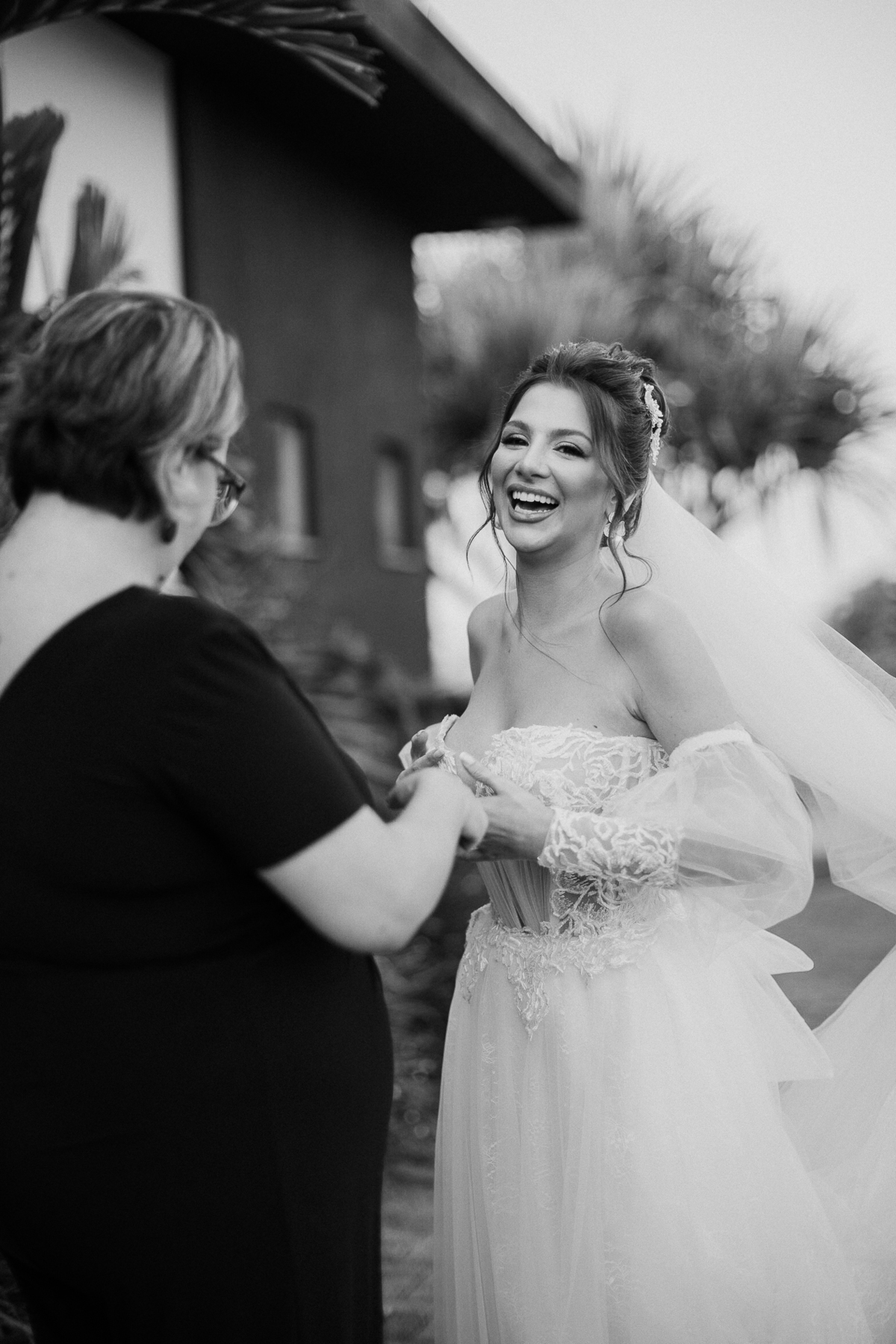 Noiva momentos antes da cerimonia 