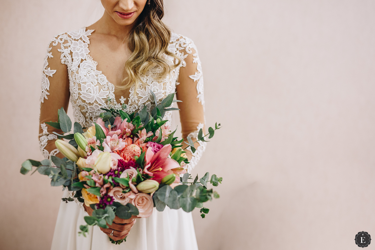 buque da noiva boho chic inspirador e delicado