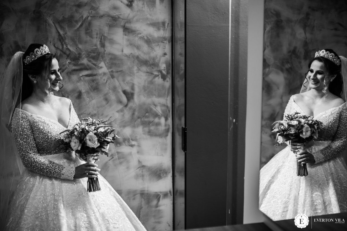 fotos criativas de noivas em espelho