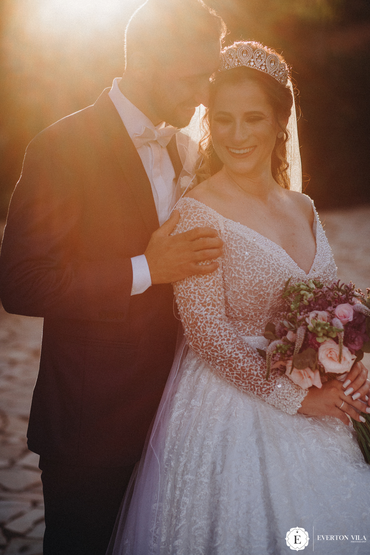 inspirações de fotos românticas no pôr do sol