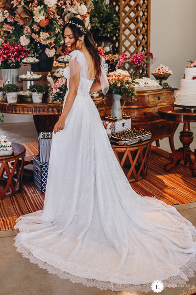 vestido boho chic para casamento de dia