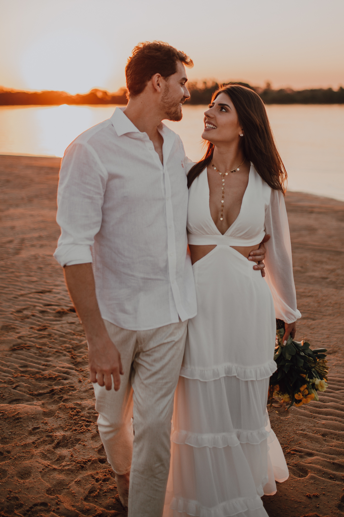 Ensao Pré Weeding em Prainha Local no Por do Sol