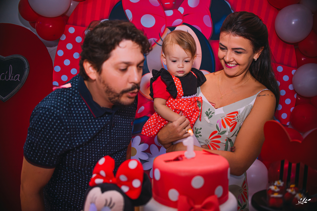 aniversário infantil; aniversário um aninho; primeiro aninho; aniversário; minnie decoração; aniversário menina; bate palma Taquara RS.