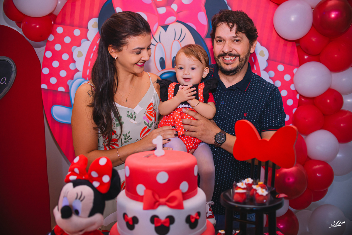 aniversário infantil; aniversário um aninho; primeiro aninho; aniversário; minnie decoração; aniversário menina; bate palma Taquara RS.