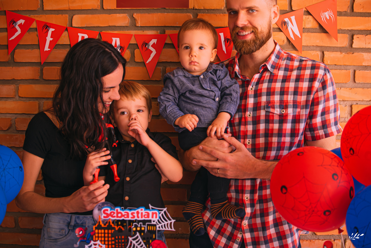 aniversário infantil; aniversário homem aranha; aniversário menino; aniversário em casa; aniversário 4 anos.