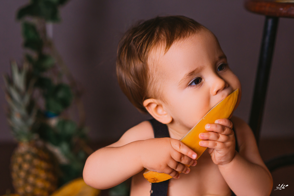 ensaio um aninho; ensaio primeiro aninho; ensaio estúdio; ensaio infantil; smash the fruit; ensaio externo.