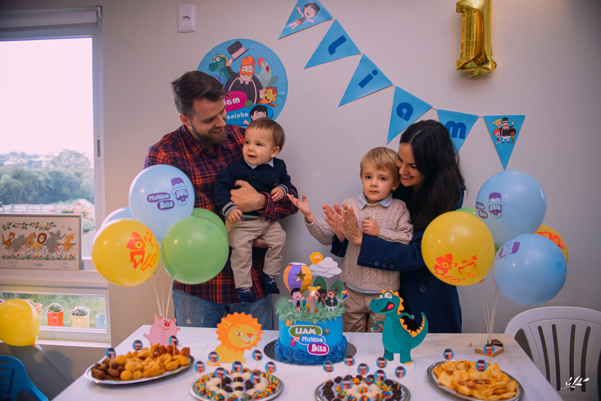 aniversário infantil; aniversário menino; primeiro aninho; um aninho; aniversário mundo bita; aniversário em casa.