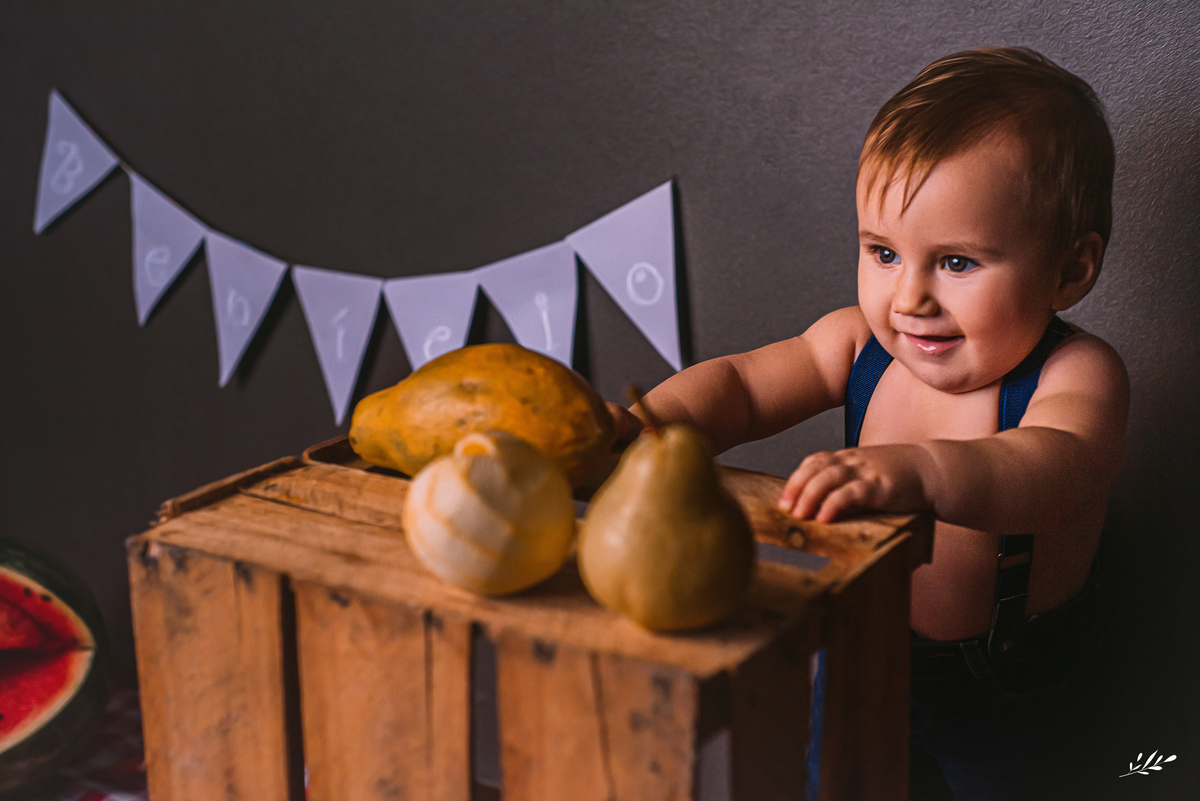 ensaio infantil; ensaio um ano; ensaio primeiro aninho; ensaio família; smash the fruit; ensaio externo; ensaio parcão Dois Irmãos RS.
