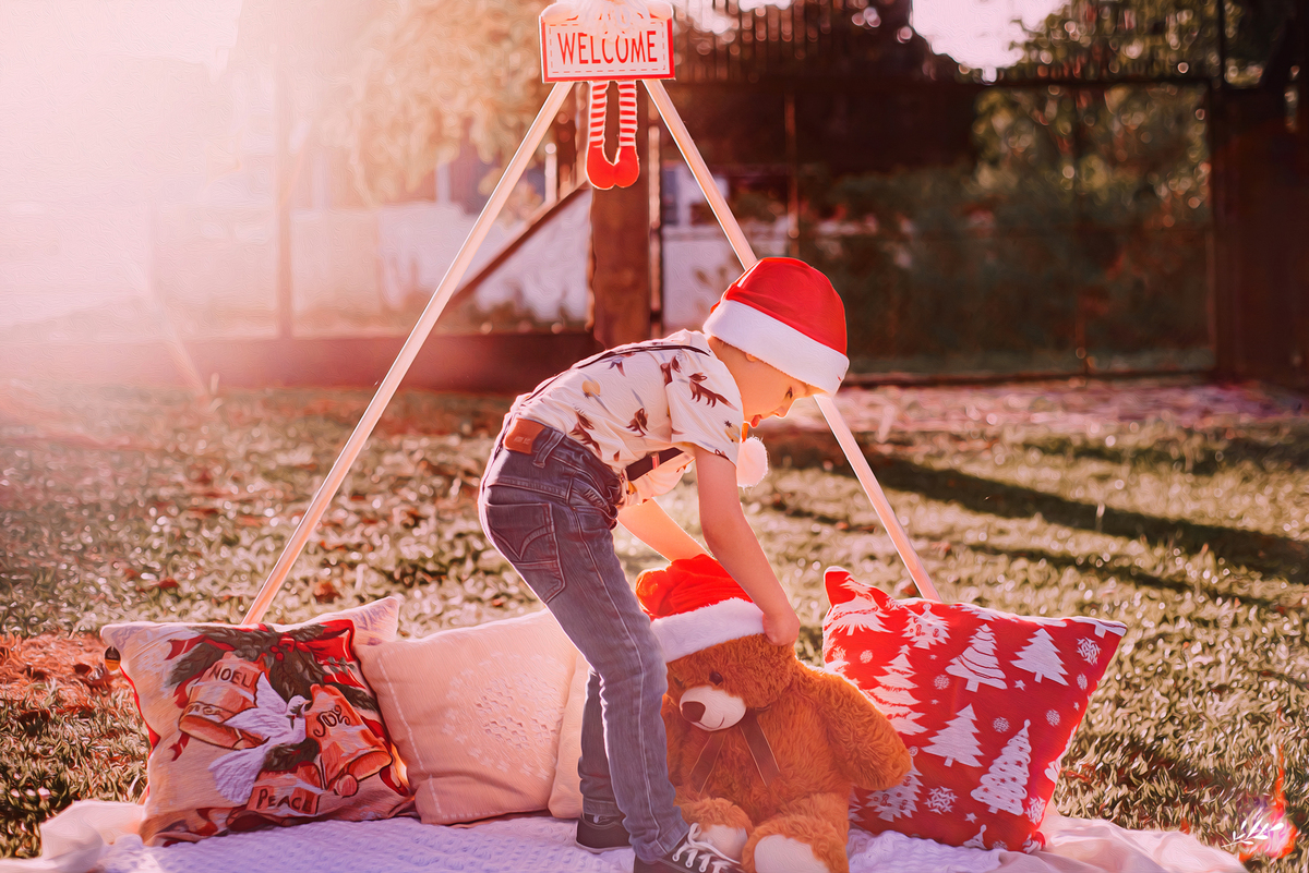 ensaio de natal; sessão de natal; cenário natalino; fotos de natal; ensaio infantil; ensaio externo.