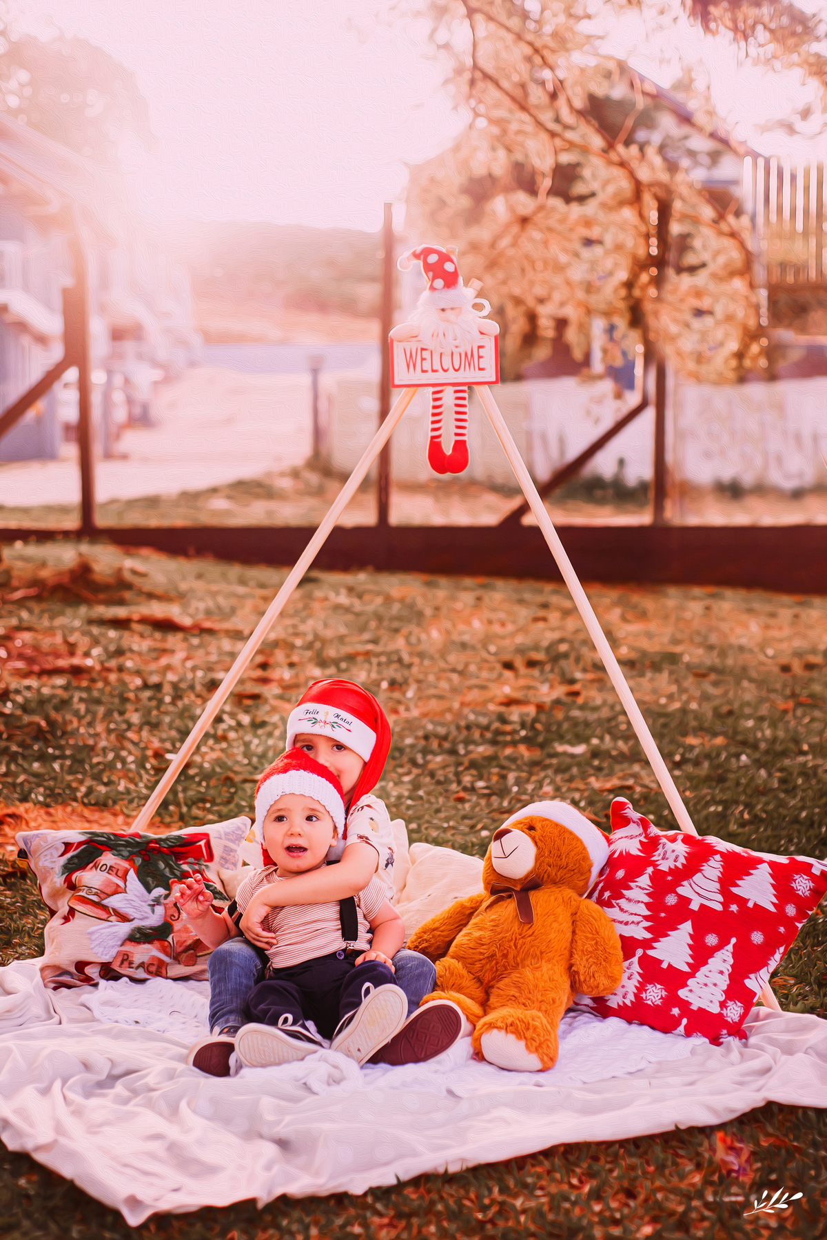 ensaio de natal; sessão de natal; cenário natalino; fotos de natal; ensaio infantil; ensaio externo.