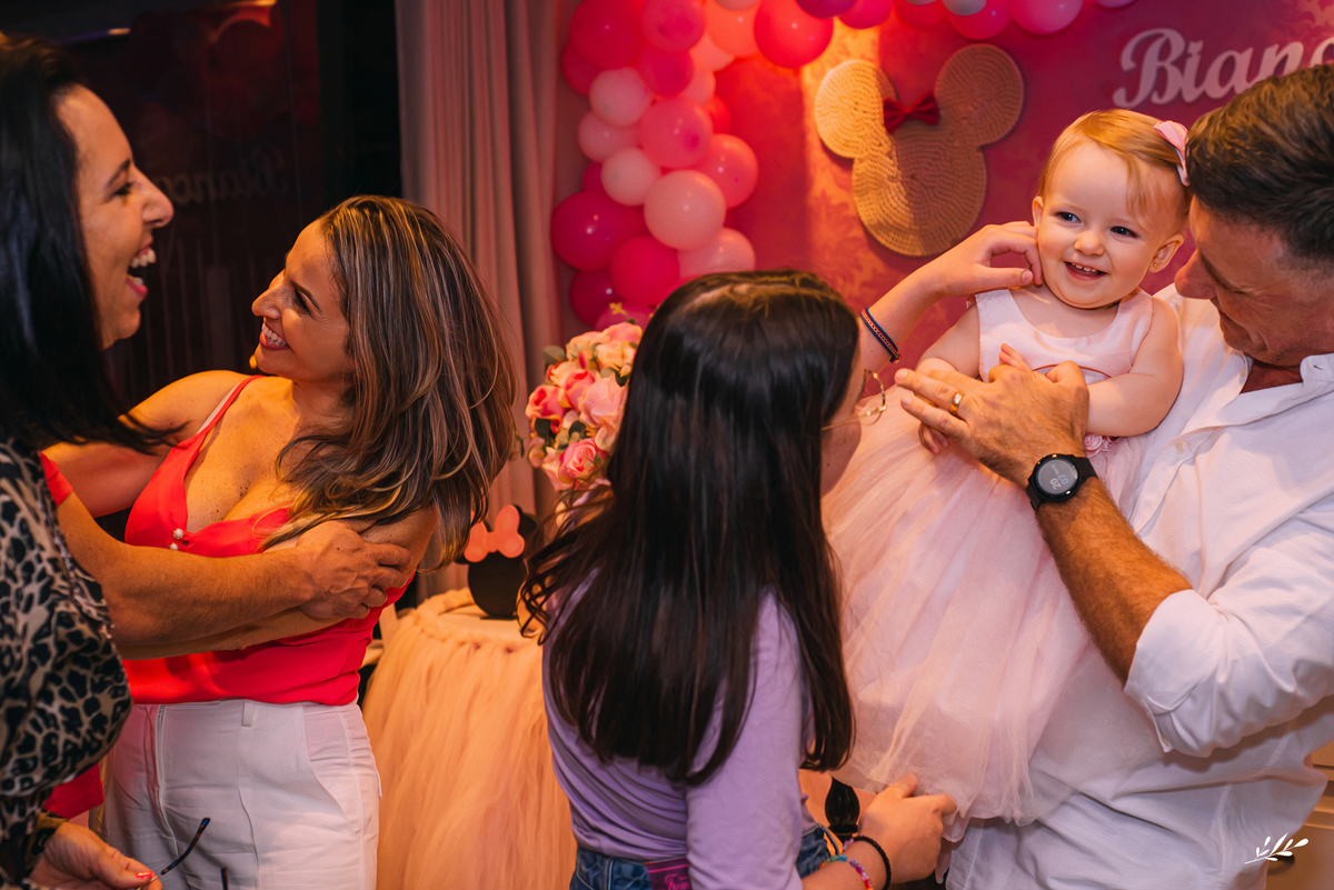 Aniversário infantil; aniversário menina; um ano; primeiro aninho; aniversário minnie; for kids espaço de festa São Leopoldo.