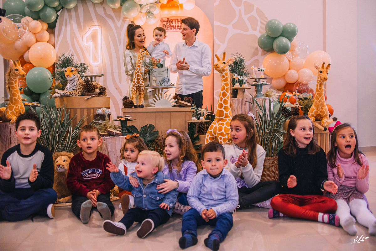 aniversário infantil menino; aniversário 1 ano; primeiro aninho; festa da selva; fortes eventos taquara rs.