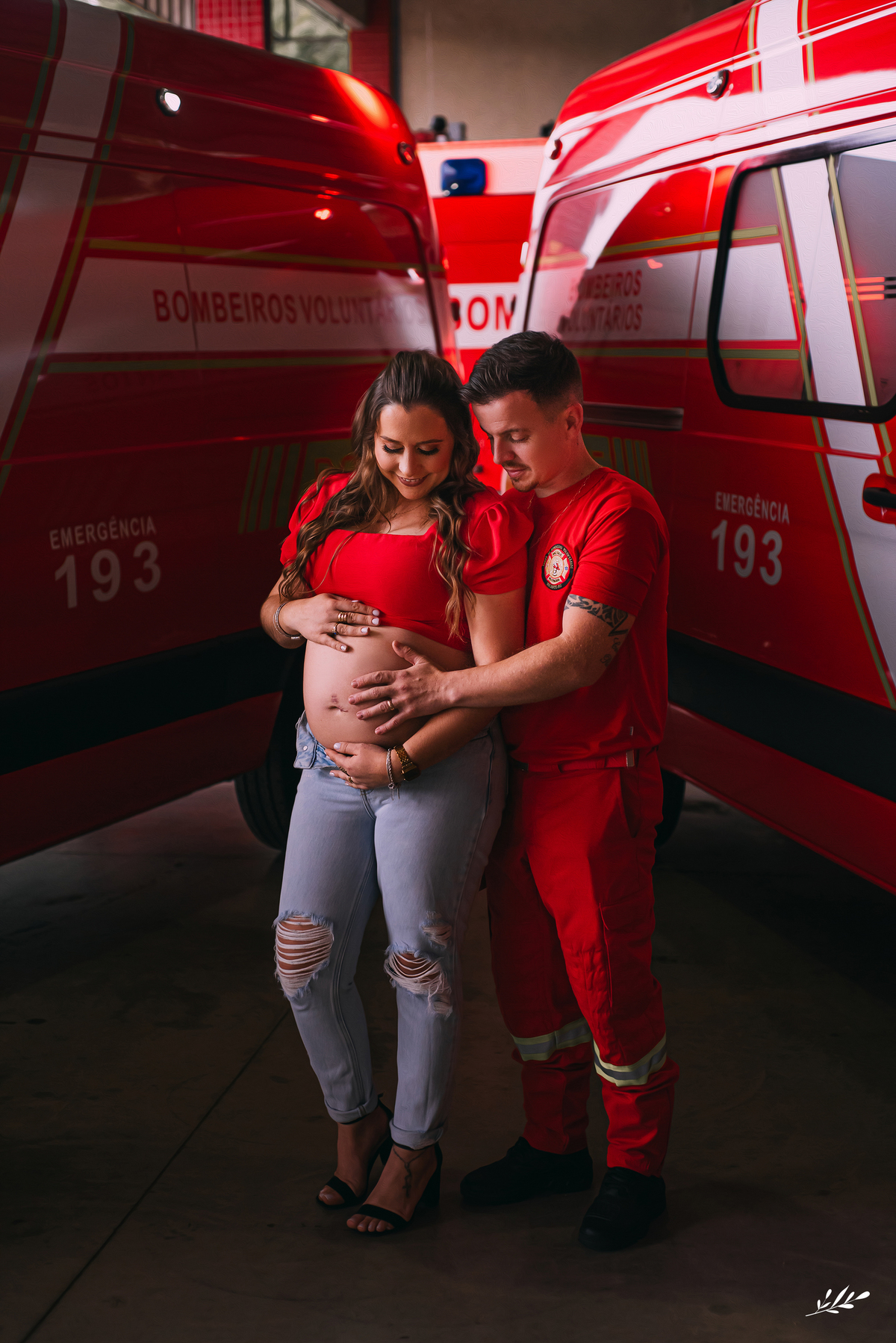 ensaio gestante externo; ensaio grávida; ensaio em Rolante RS; ensaio bombeiros voluntário rolante rs.