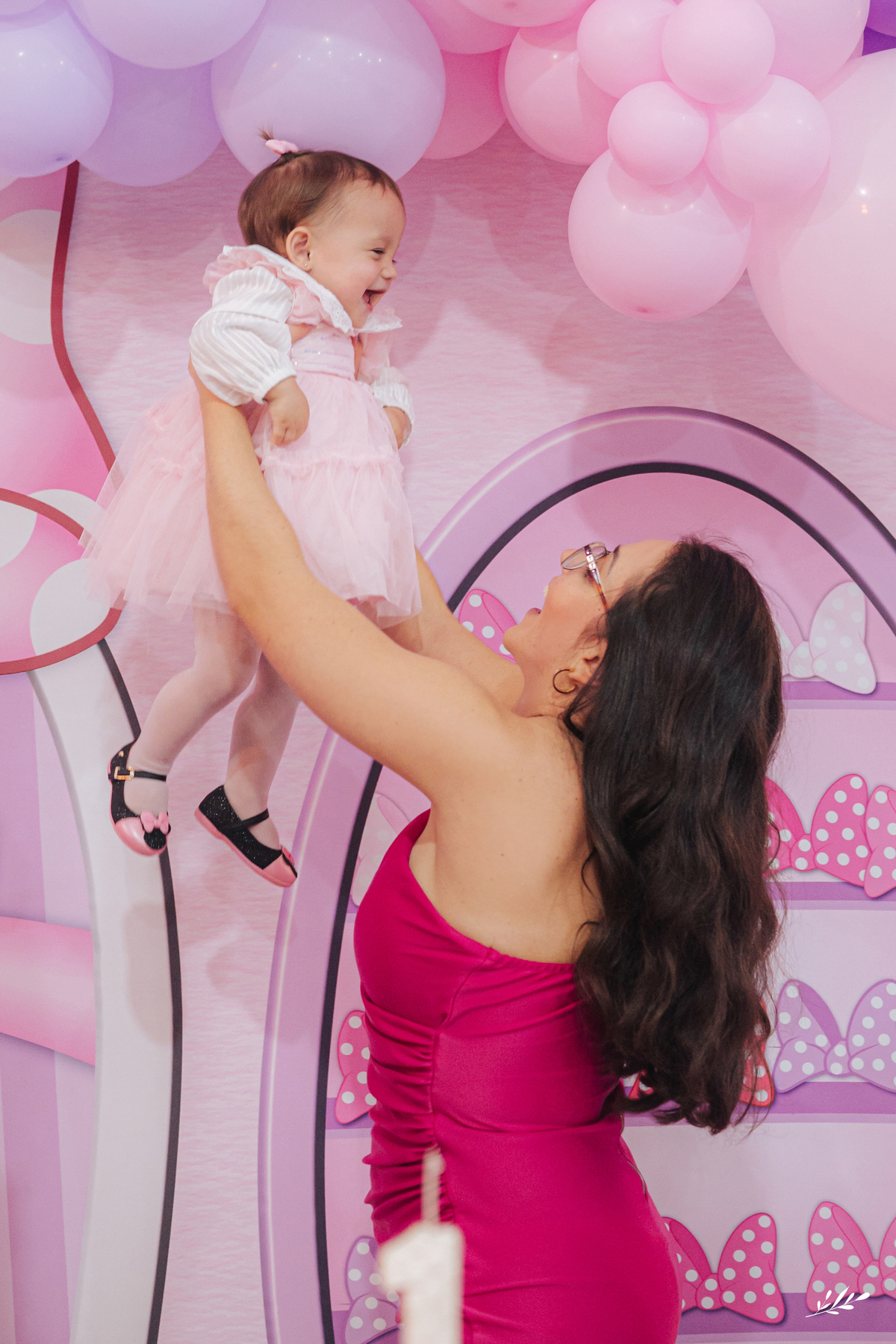 aniversário primeiro aninho; 1 aninho menina; tema festa minnie; giz de cera festa novo hamburgo.