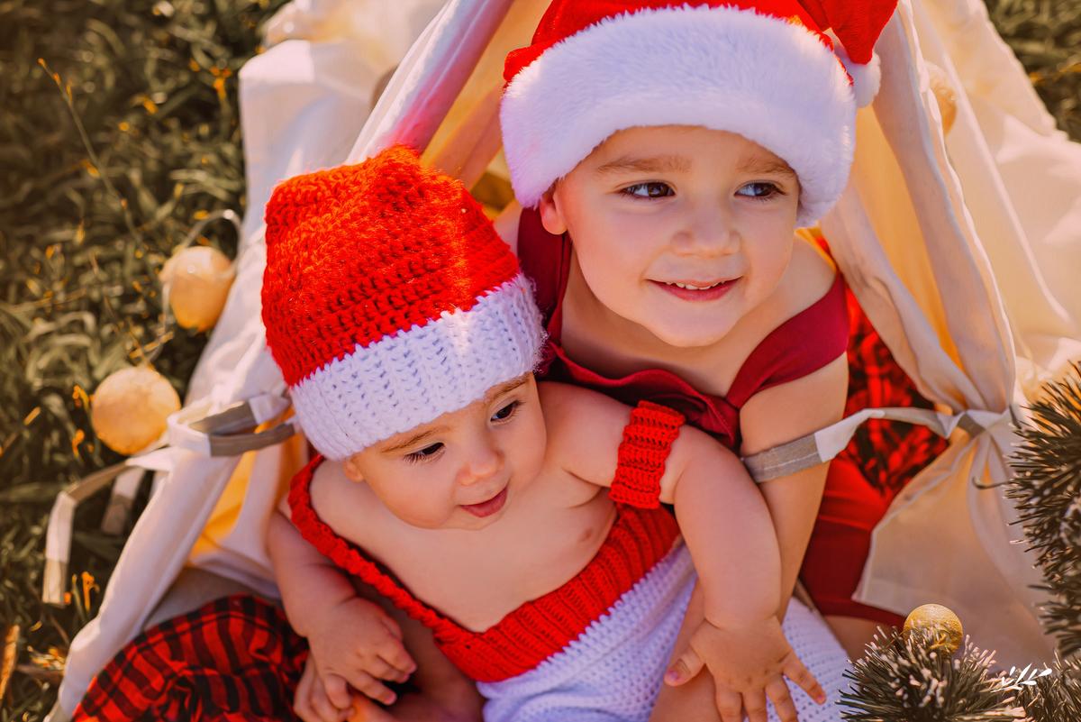 ensaio infantil; ensaio Natal; ensaio natalino; ensaio bebê; cenário de Natal