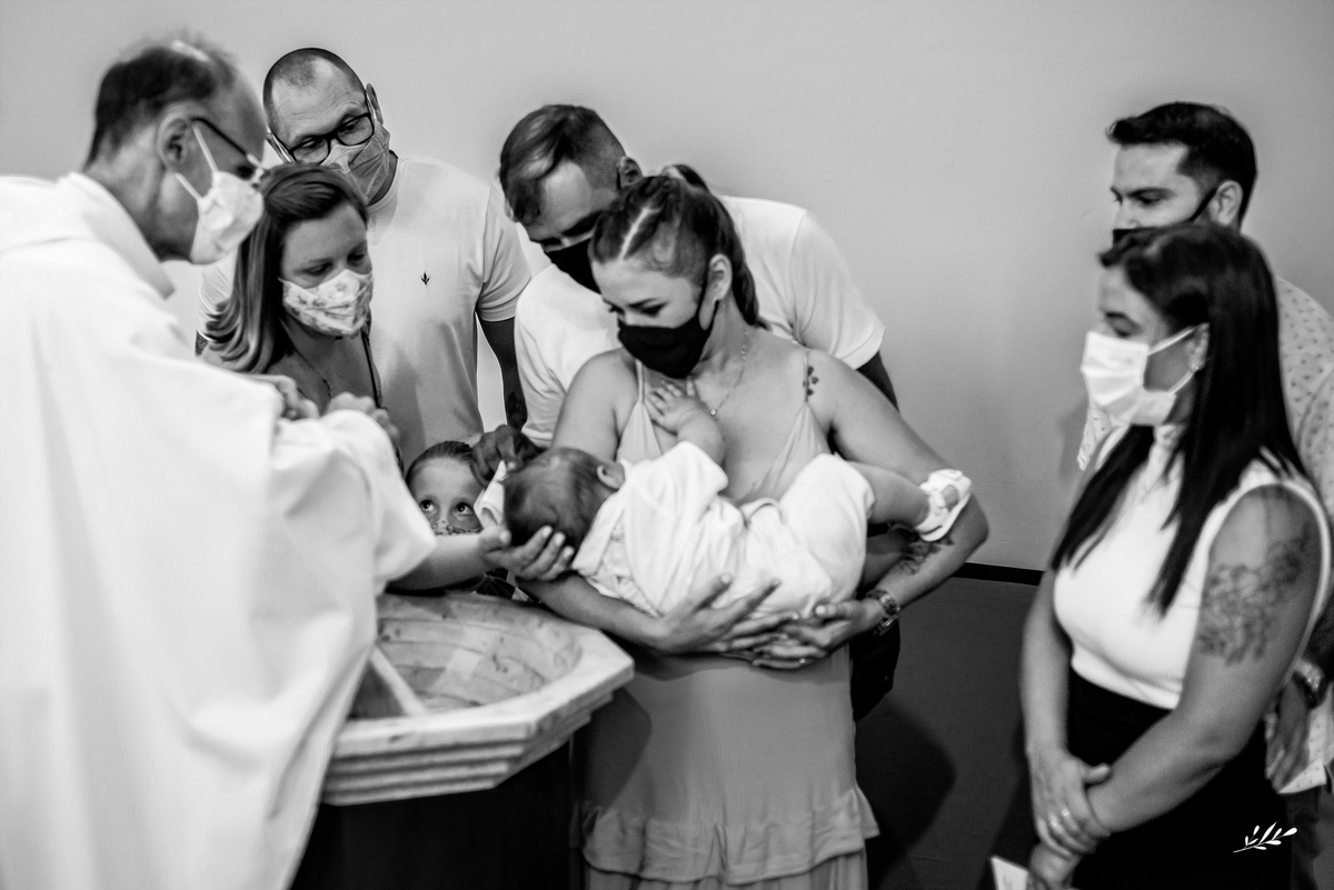 Batizado; batizado católico; batizado em casa.