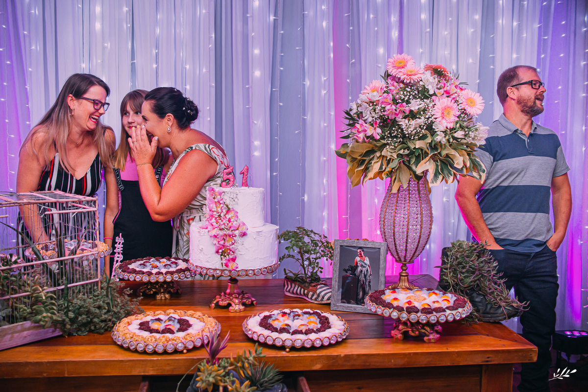 festa 50 anos; festa 51 anos; aniversário feminino; aniversário 50 anos, festa em Rolante RS.