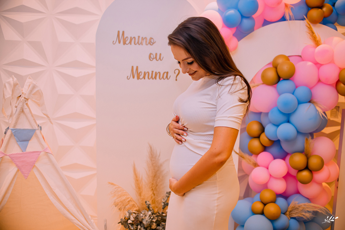 chá de revelação; revelação do bebê; chá do bebê.