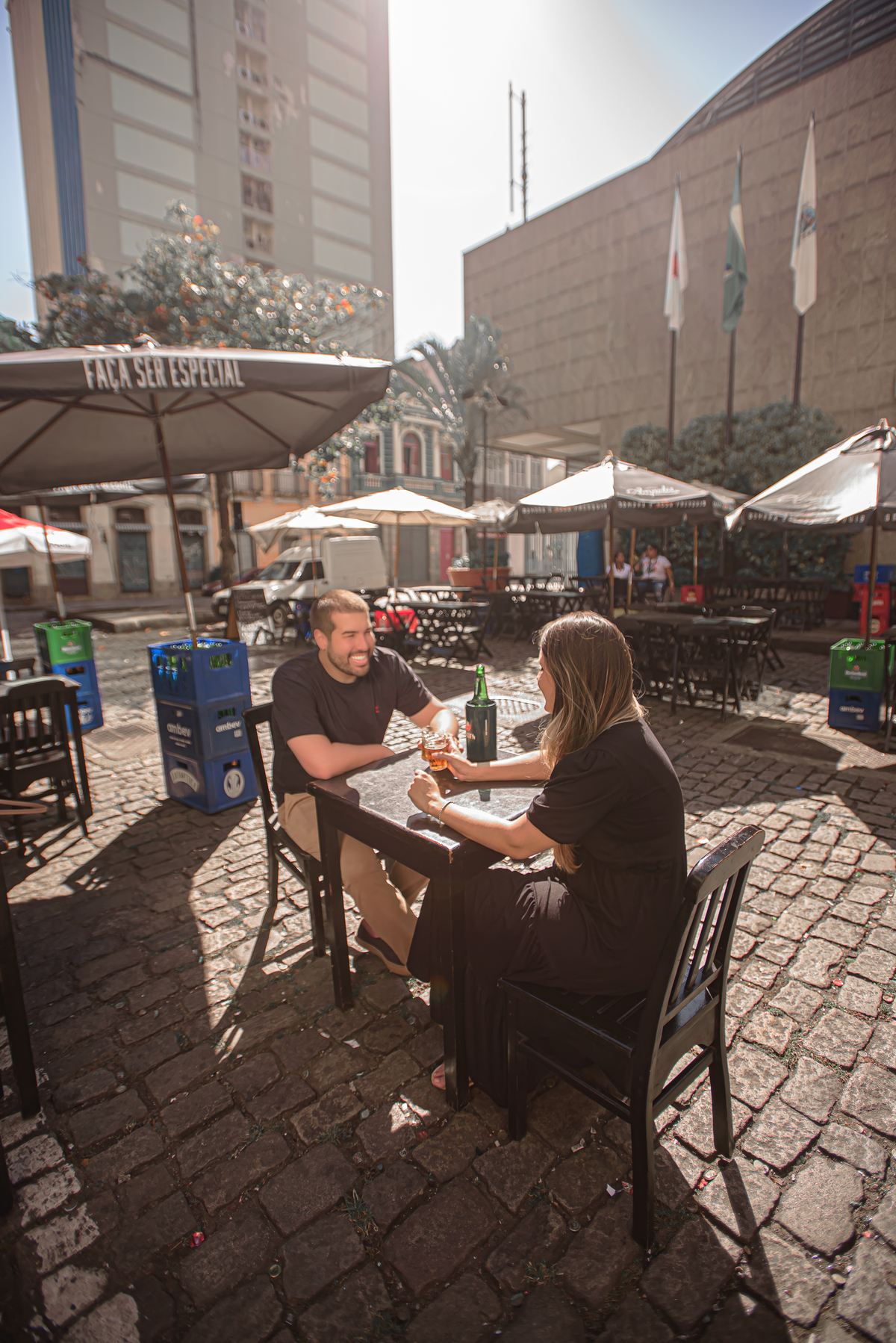 Centro da cidade, rio de janeiro, Casal, cerveja