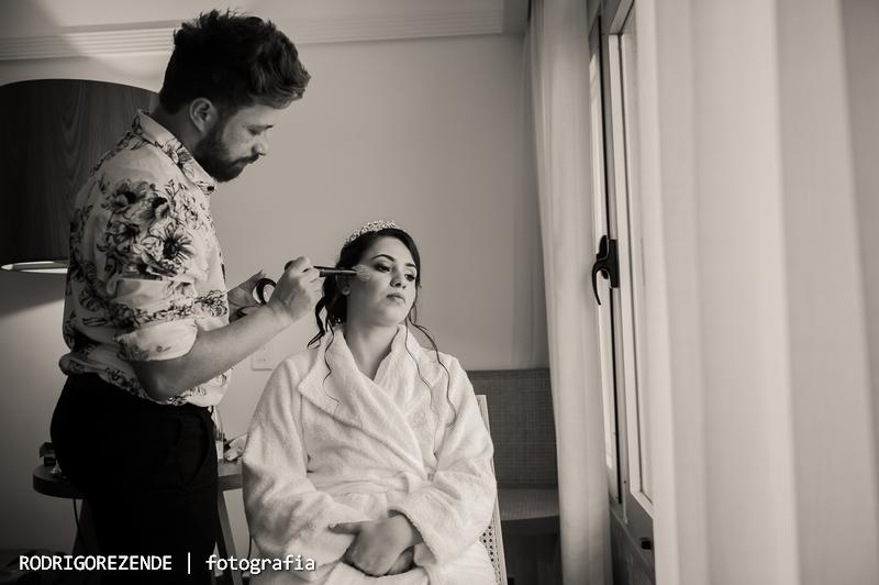 Making Of noiva, maquiagem