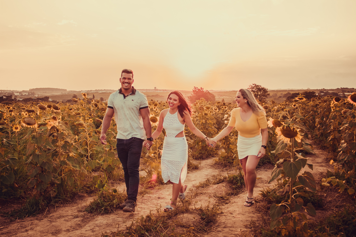 foto de familia no girassol 
