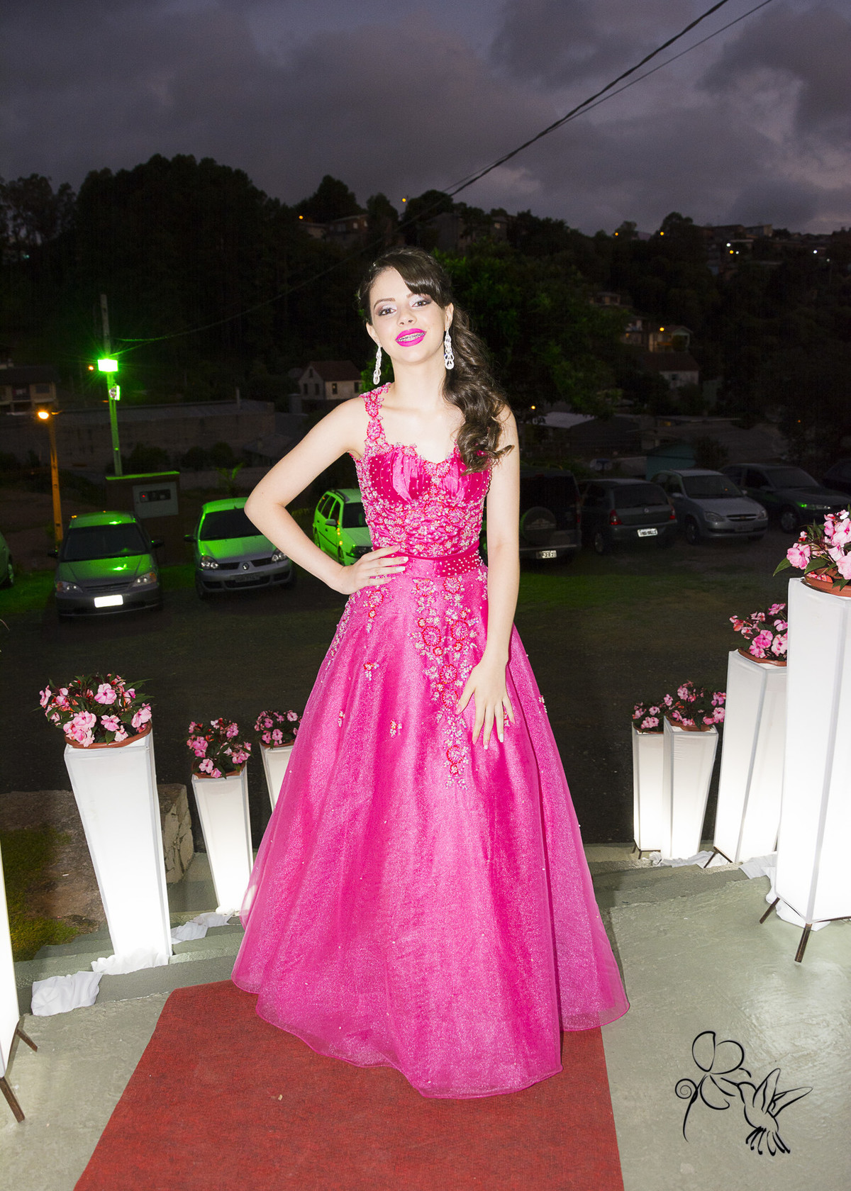 LARISSA com lindo vestido rosa nos seus 15 ANOS fotografada por BY ELI MATOS