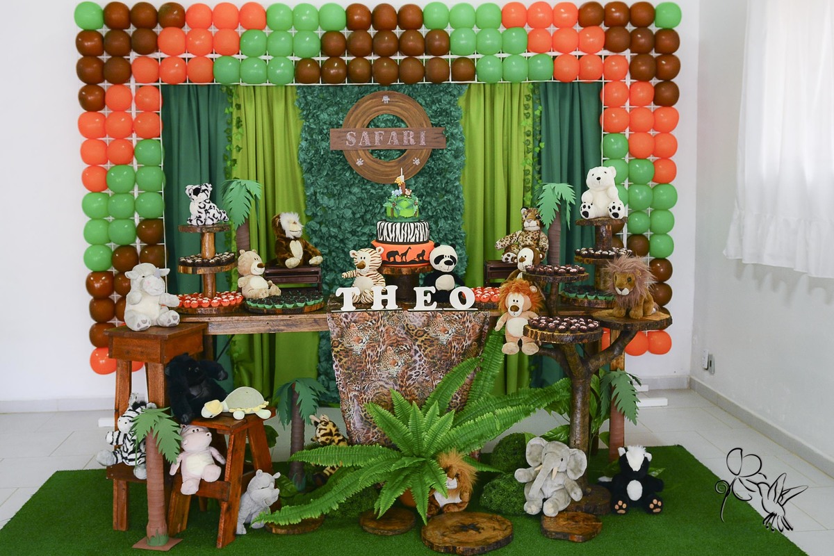 Painel principal de decoração safári do Theo, clique de by Eli Matos