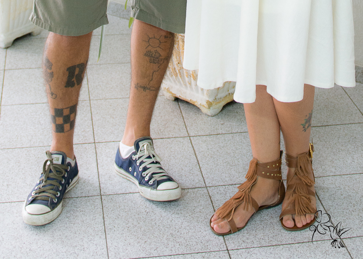 cada um no seu jeito, joven casam de ALStar e rasteirinha,  by Eli Matos quem clicou