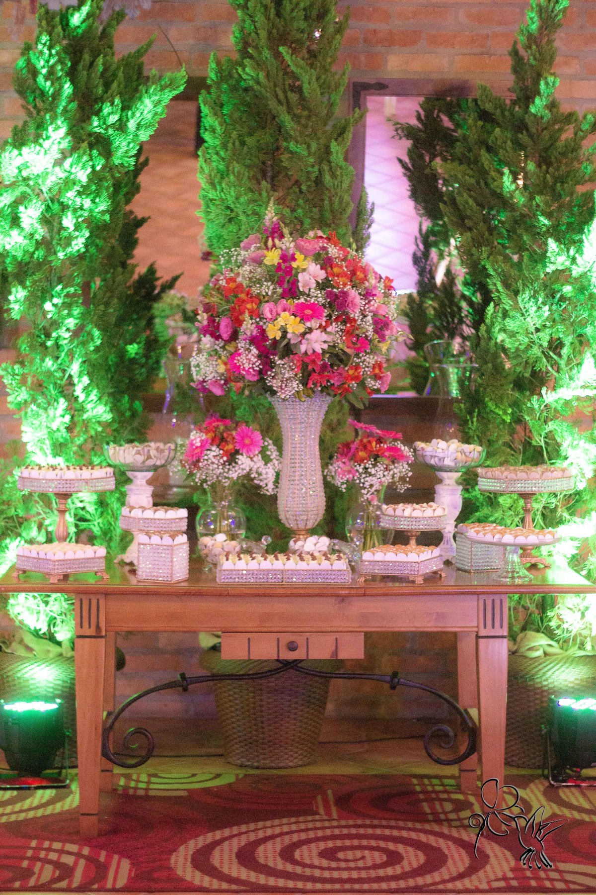 detalhe do painel principal da decoração de formatura da Barbara e da Elis, no clique de by Eli Matos