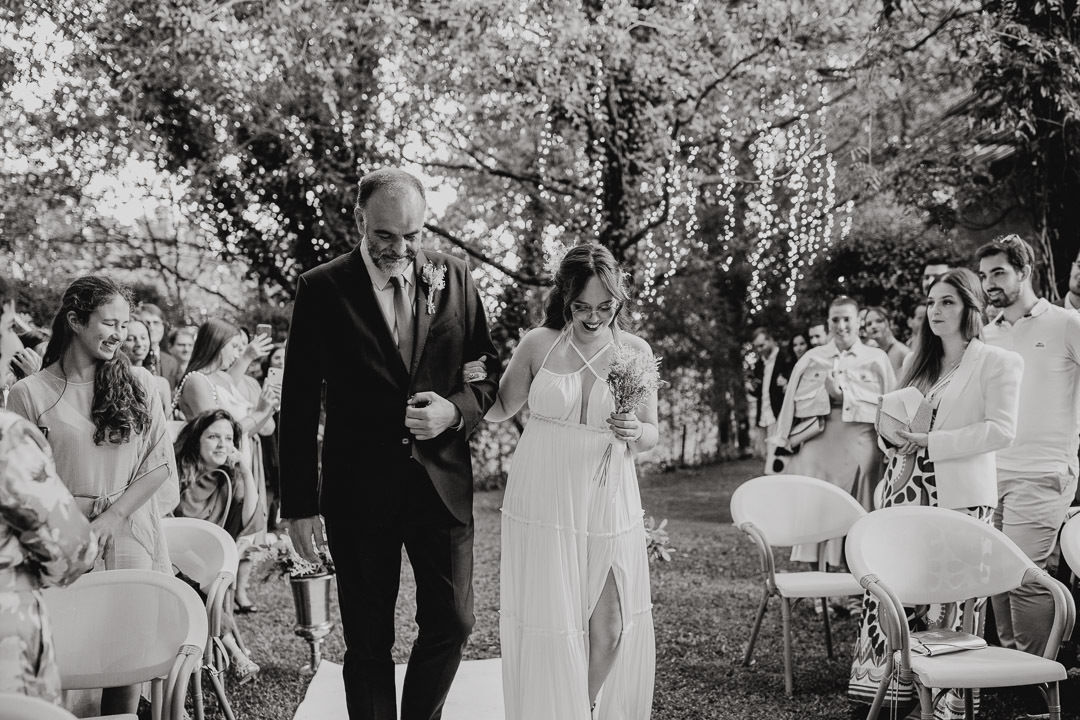 fotografia entrada noiva