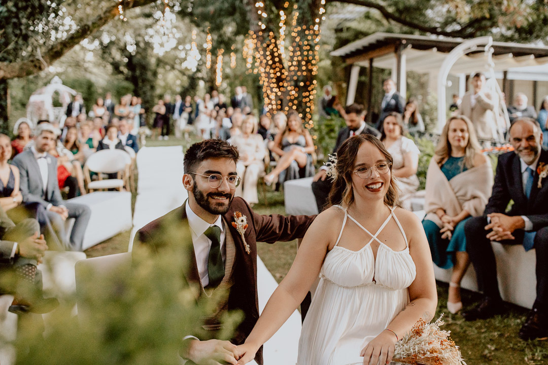 fotografia cerimónia noivos