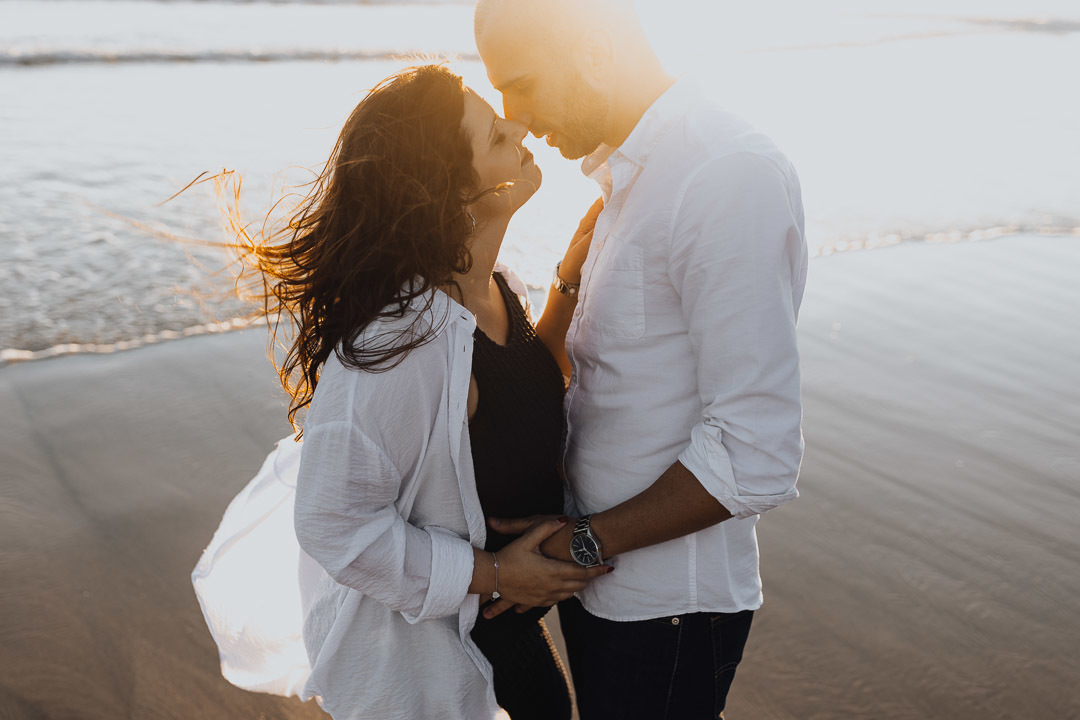 fotografia gravidez pôr-do-sol