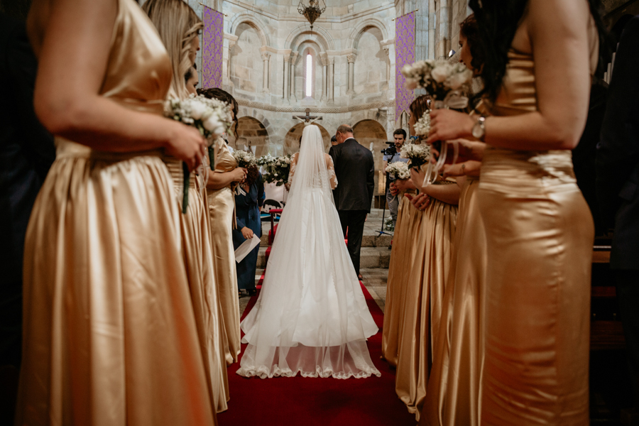 Entrada na igreja da noiva