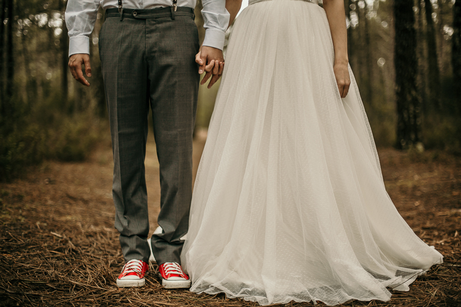 Pormenor sapatos noiva e noivo