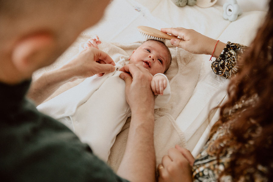 sessão fotográfica recém-nascido