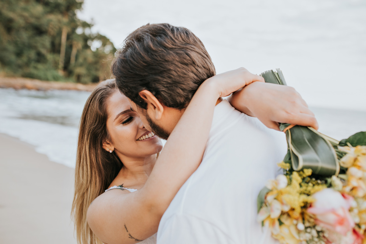 Ensaio Pré-wedding na praia 
 - Ubatuba - Litoral norte - SP Fotografo Anderson Barboza - Taubaté e vale do paraiba