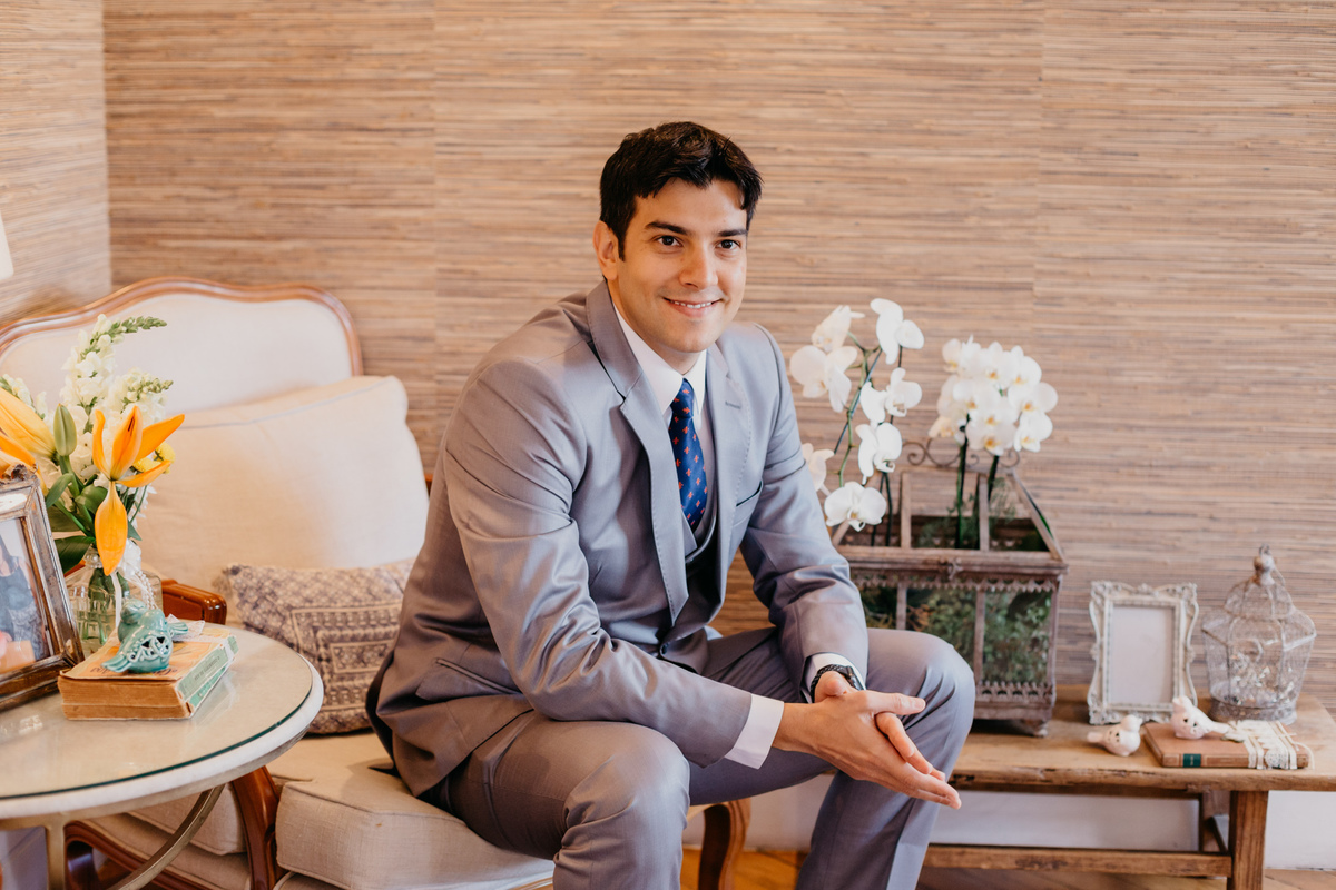 Noivo Esperando a noiva, Mini Wedding - Casinha Quintal - Fotografo Anderson Barboza 