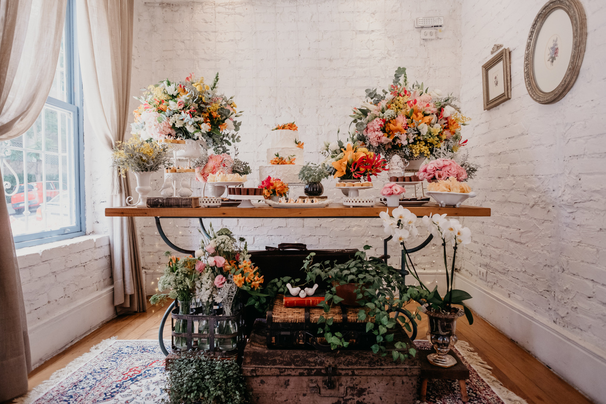 Mesa do bolo - Mini Wedding - Casinha Quintal - Fotografo Anderson Barboza