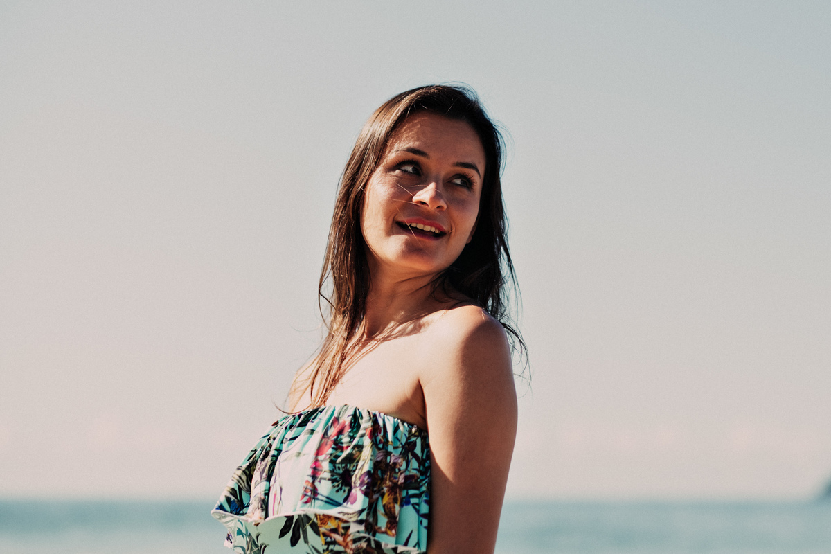 Noiva em seu ensaio pre-wedding na praia vermelha em ubatuba - Fotografo Anderson Barboza Taubaté