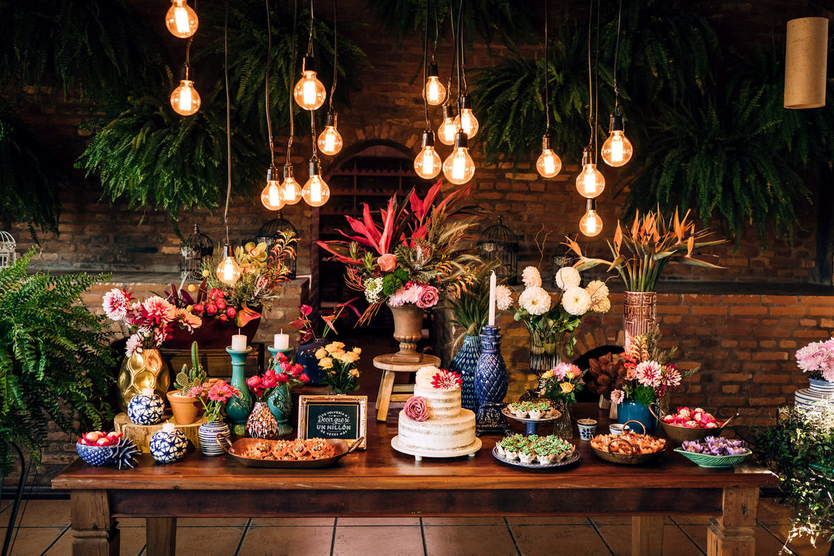 Decoração Boho para casamento de dia - Mini wedding Buffet Requinte - Fotografo Anderson Barboza - Taubaté-SP