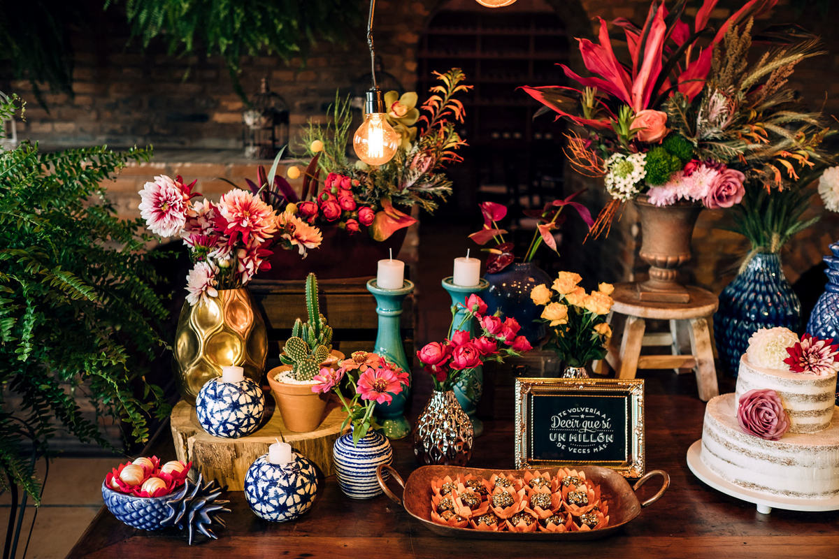 Decoração Boho para casamento de dia - Mini wedding Buffet Requinte - Fotografo Anderson Barboza - Taubaté-SP